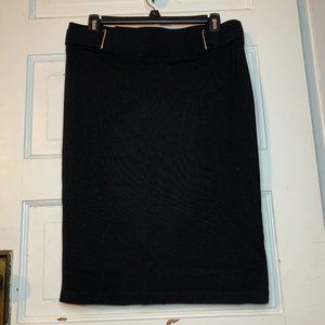 Retrology Stretchy Black Pencil Skirt w/Aesthetic Belt Size Large (L)